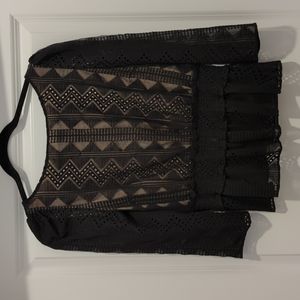 NWT Rachel Zoe black blouse